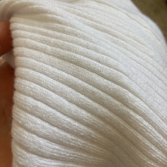 Pacsun White Tank Ribbed Turtleneck Mockneck Crop - Picture 2 of 5